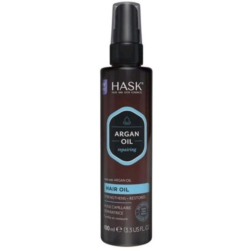 Hask Argan Repairing Hair Oil Serum 100ml 3.3 Oz. Strengthens Restores
